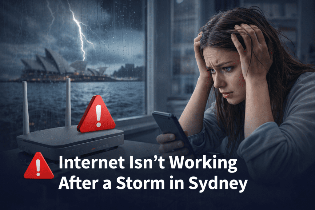 Internet Isn’t Working After a Storm in Sydney